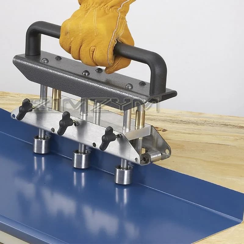 3-Station Sheet Metal Roller | Heavy-Duty Edge Bender for 16-102mm Roofing & Fabrication - Thumbnail 2