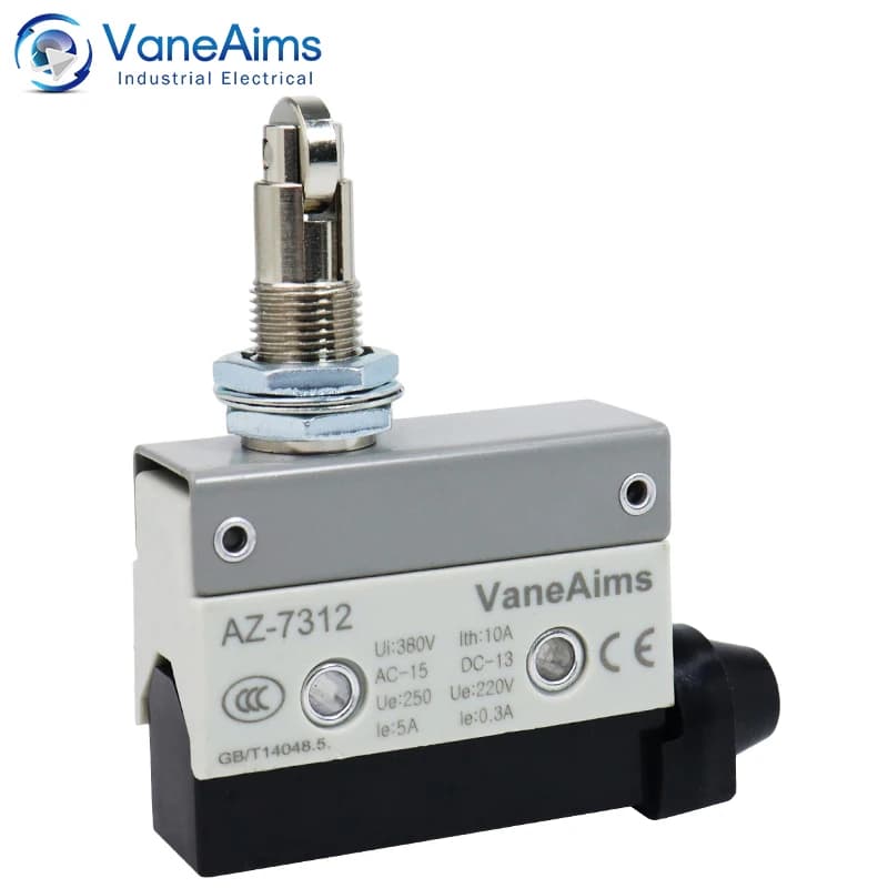 Waterproof Micro Limit Switch | 10A 250V Capacity | AZ-7312 Series | Compact Roller Lever Actuator - Thumbnail 6