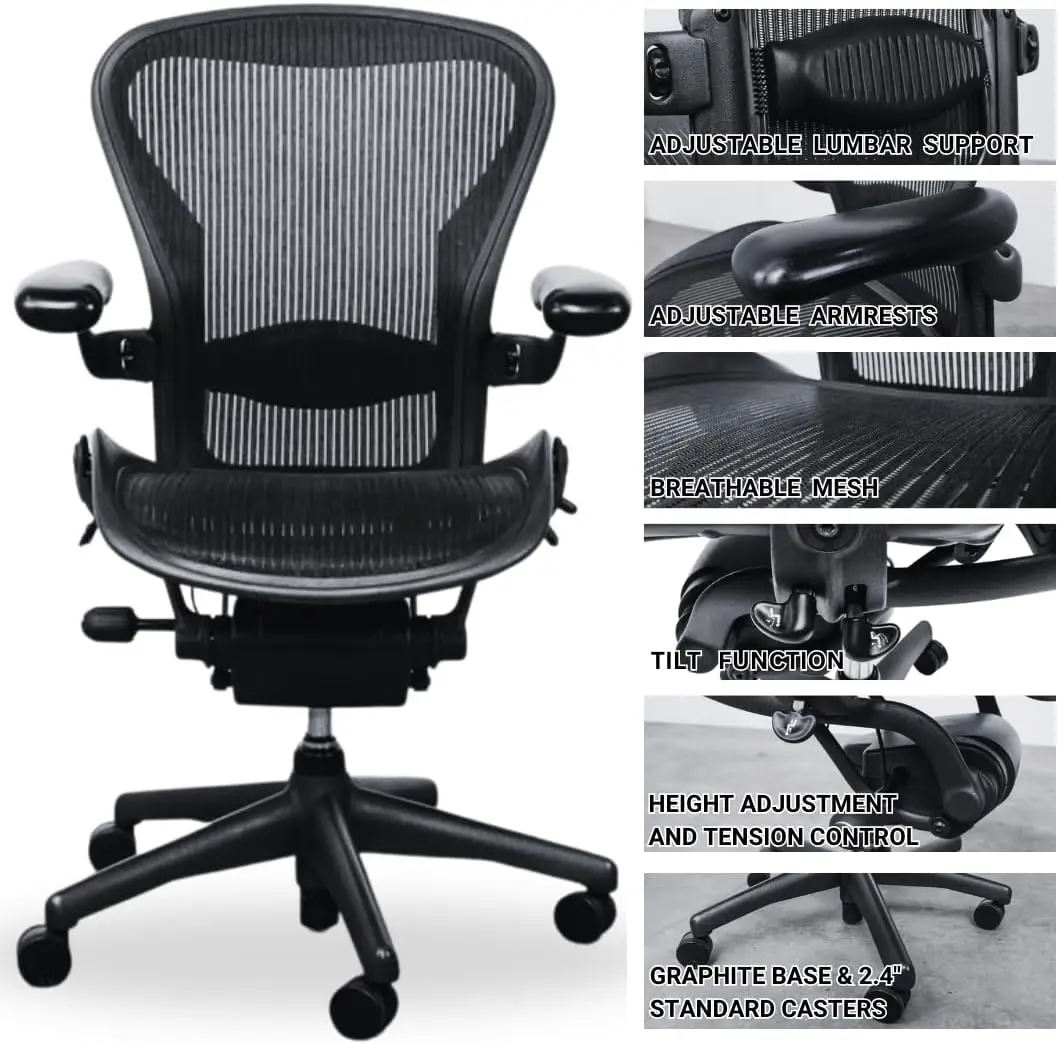 Adjustable Office Chair | Quick Assembly Desk Chair | Size B with All Features Included - Thumbnail 4