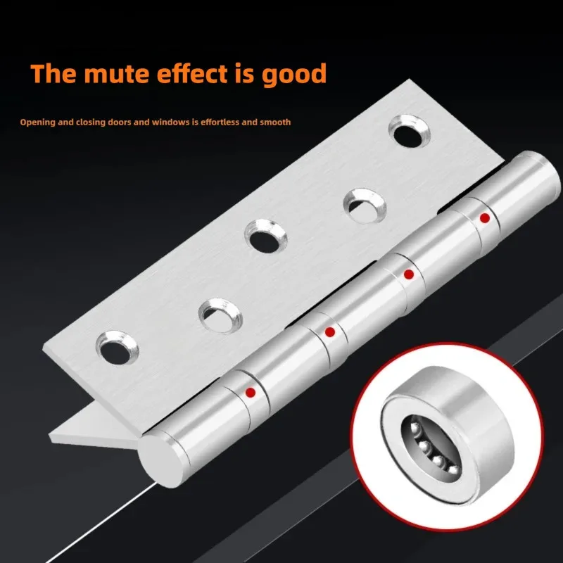 Cabinet Door Hinge | Silent & Smooth Bearing | Stainless Steel Window & Furniture Hardware - Thumbnail 4