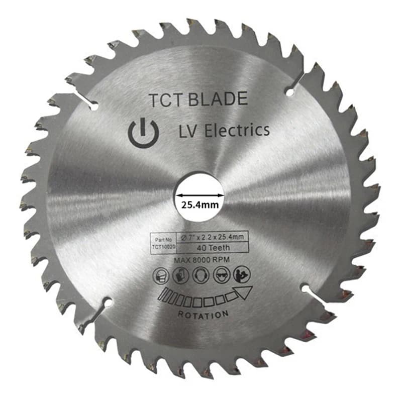 7-Inch Circular Saw Blade | 25.4mm Arbor | Compatible with Makita 18V Battery for DIY Projects - Thumbnail 2