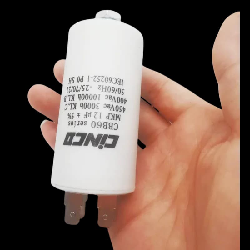 Professional-Grade CBB60 Run Capacitor | 12-35µF for Air Compressor & Pump Motors | Durable Motor Start - Thumbnail 4