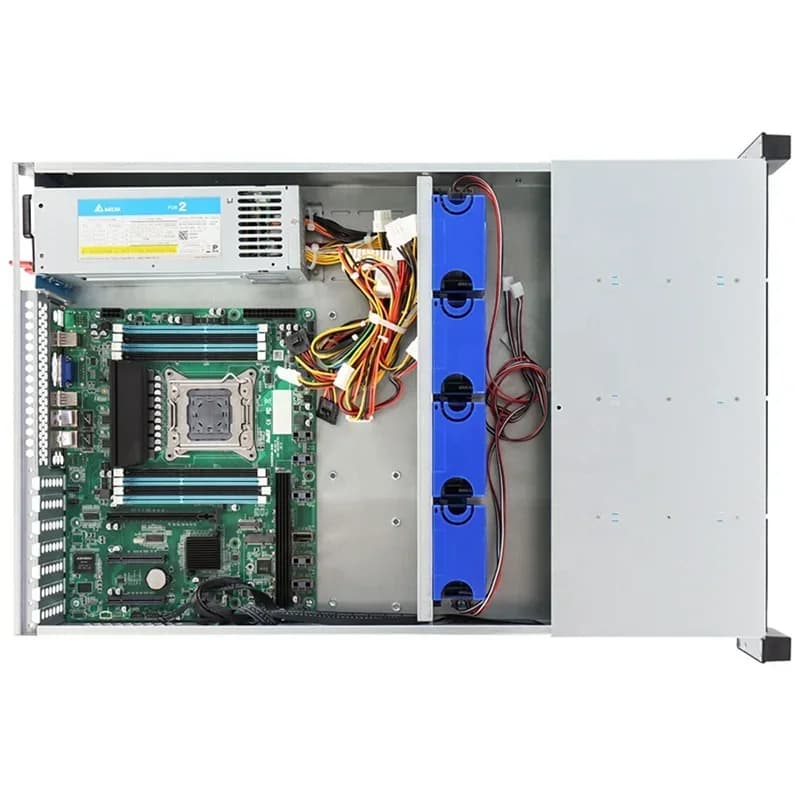2U Rackmount Server Chassis | 12-Bay Hot-Swap Storage | High-Density NAS & Data Center Case - Thumbnail 3