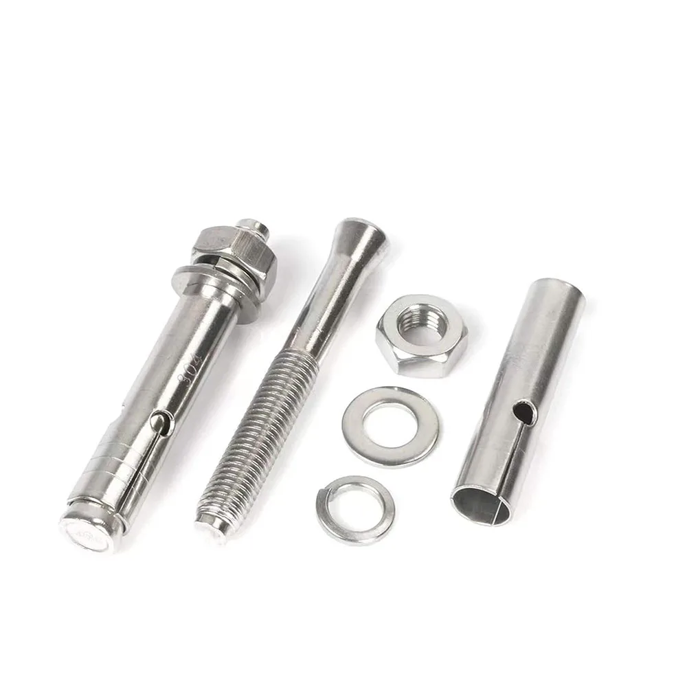 Steel Sleeve Anchor Kit | 2-10PCS Hex Head Bolts | Half-Tooth Concrete Fasteners - Thumbnail 3