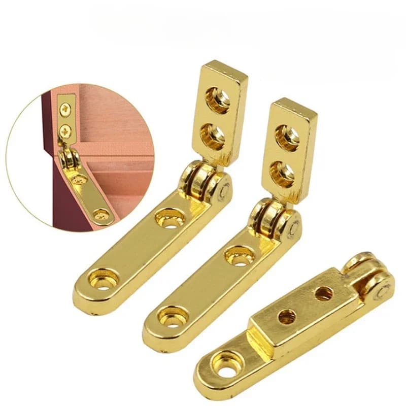 90° Spring Hinge | Jewelry & Watch Box Lid Support | Toolbox Corner Bracket Hardware - Thumbnail 3