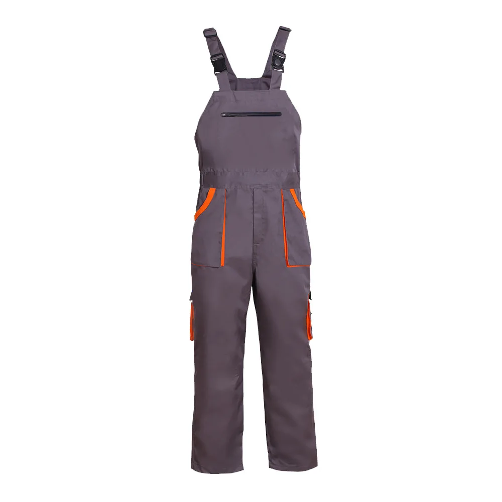 Bib Overalls | Sleeveless Jumpsuit with Multi-Pockets | Plus Size Protective Coveralls - Thumbnail 4