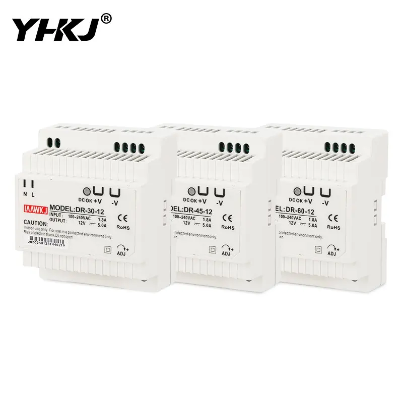 DIN Rail Power Supply | 30W/45W/60W AC-DC Converter | 5V 12V 24V Single Output - Thumbnail 2
