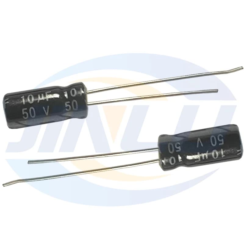 10uF 50V Aluminum Electrolytic Capacitor | 5x11mm | 50-Piece Professional-Grade Kit - Thumbnail 2