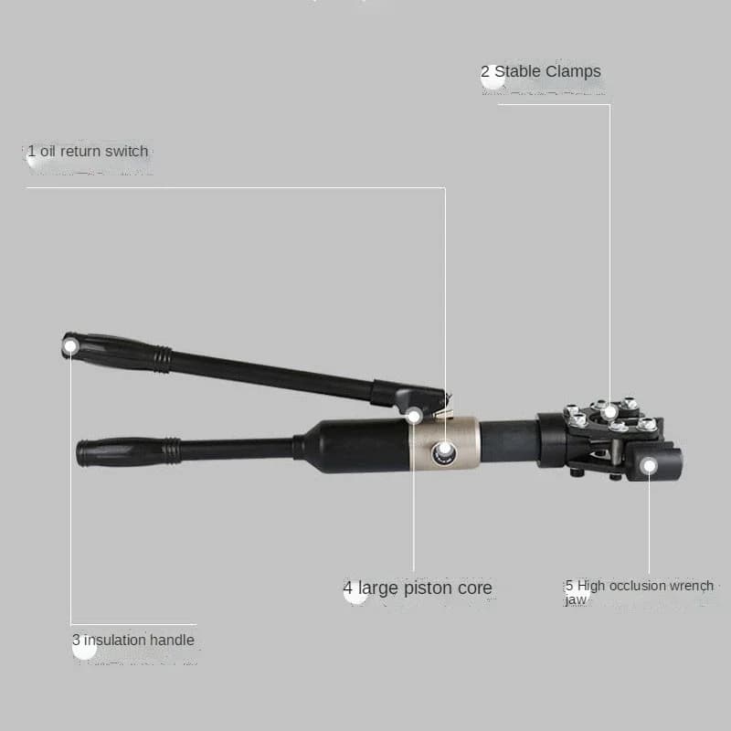 Manual Hydraulic Rebar Bender | Heavy-Duty Steel Bar Bending for 10-14mm Threaded Rod - Thumbnail 3