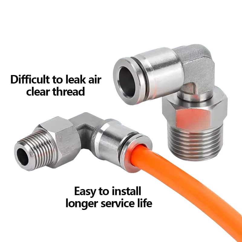 Pneumatic Fitting Quick Release | 304 Stainless Steel BSP | Push-in Hose Connectors - Thumbnail 4