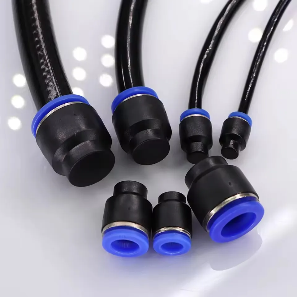 Quick-Connect Air Hose Fittings | 5-Piece Kit | 4mm to 16mm Sealed Connectors - Thumbnail 4