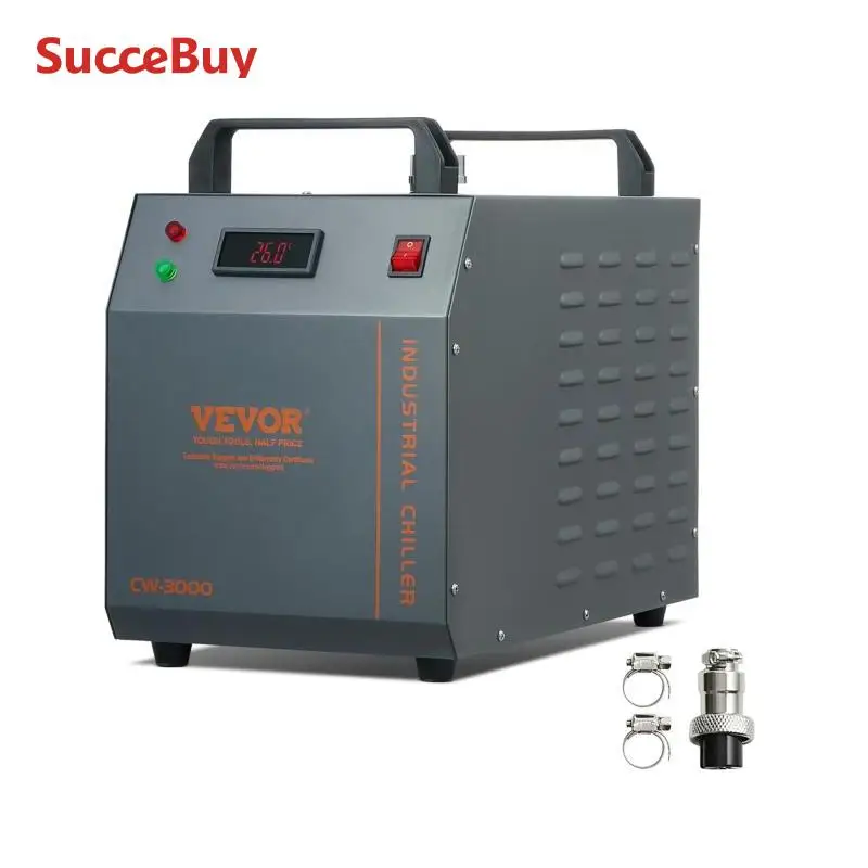 Industrial Water Chiller | 12L Capacity for Laser Engraving & CNC Machines | Air-Cooled System - Thumbnail 2