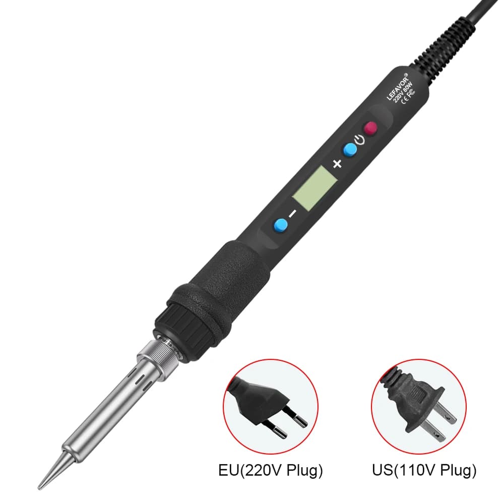 80W Digital Soldering Station | Precision Temperature Control 100-500°C | Home & DIY Repair Kit - Thumbnail 3