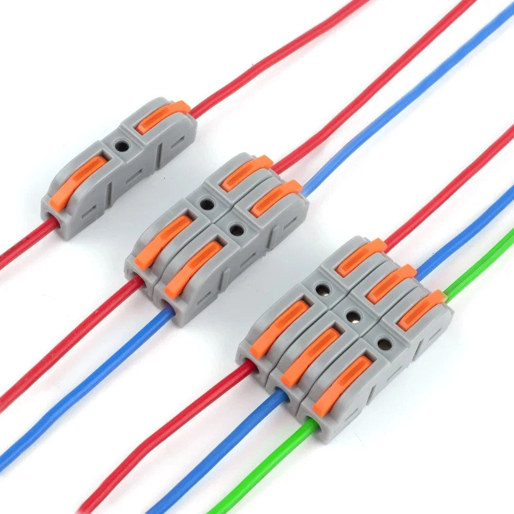 Lever Wire Connector Kit | 40-Piece Electrical Splicing Set | 28-12 AWG Quick Connect - Image 1