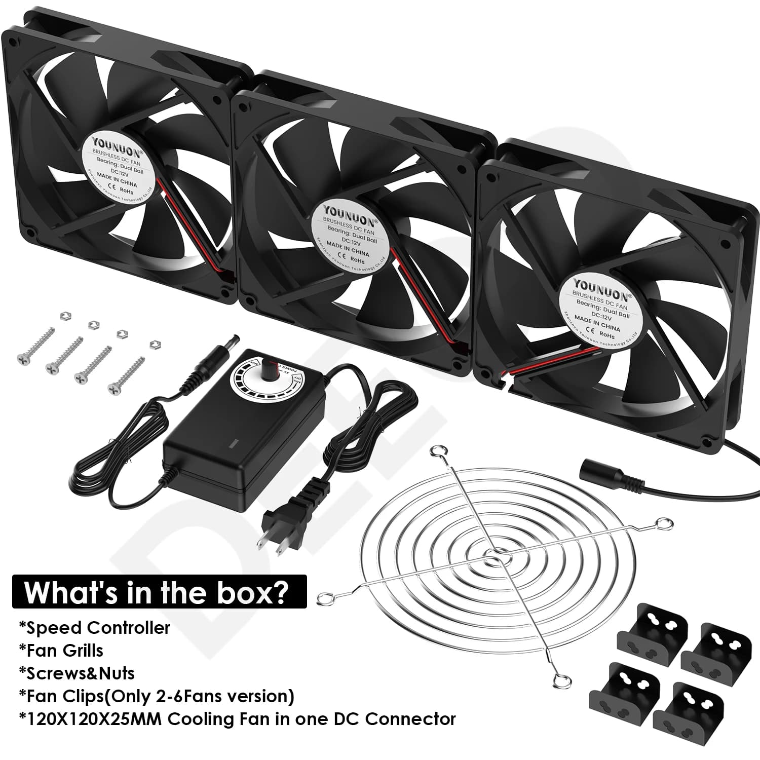 High-Performance 120mm Server Fan | 3000 RPM Cooling | 12V/220V Dual Voltage | Workstation & Cabinet Radiator - Thumbnail 5