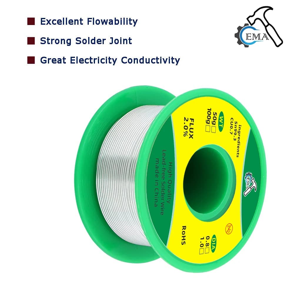 Professional-Grade Lead-Free Solder Wire | SN99.3Cu0.7 Alloy | High-Purity Flux Core for Precision Welding - Thumbnail 3