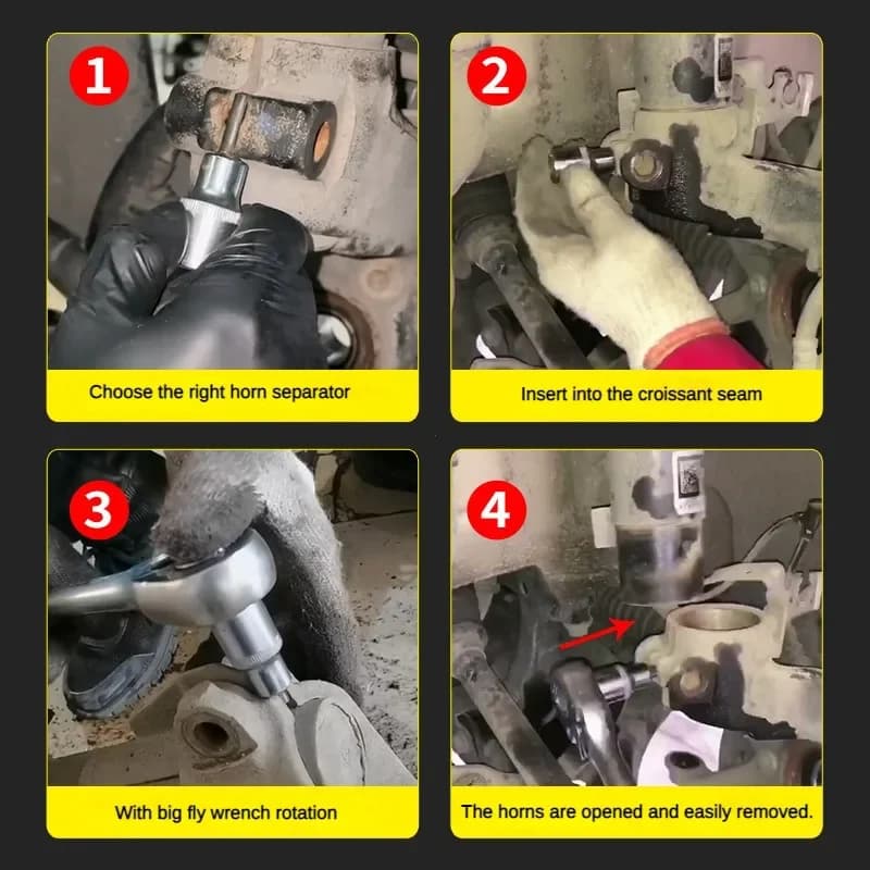 Ball Joint Removal Tool Kit | Manual Strut Spreader & Bushing Separator | Car Suspension Repair - Thumbnail 5