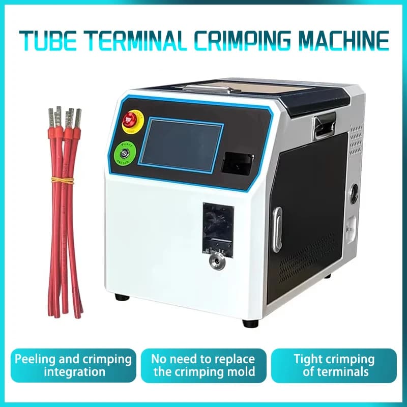 Wire Terminal Crimping Machine | 0.5-16mm² Capacity | Automated Stripping & Crimping Tool - Thumbnail 3