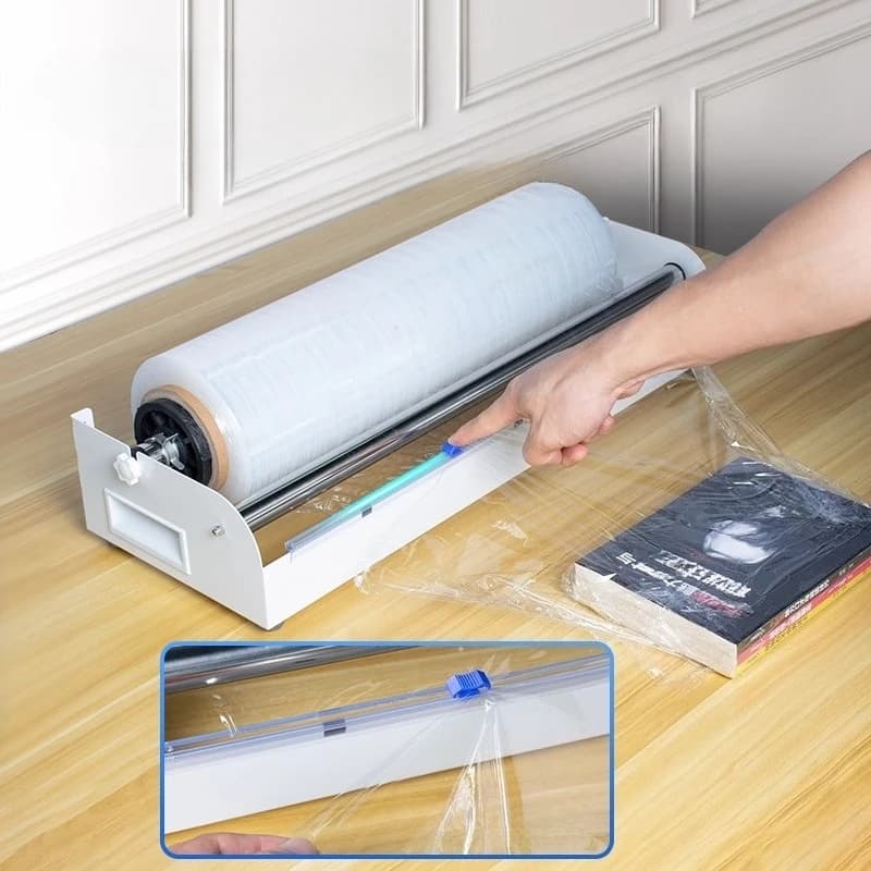 Commercial Wrapping Film Packaging Machine Supermarket Fruit Cling Film Cutting Machine Fixed Bracket Express Packaging Artifact - Thumbnail 2