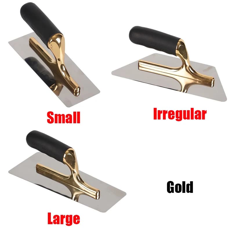 T50 Finishing Trowel | Stainless Steel Blade & Ergonomic Grip | Wall Smoothing & Skimming Tool - Thumbnail 2