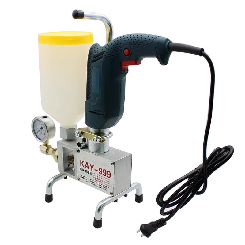 KAY-999 High Pressure Waterproof Grouting Machine 910W Injection Pump Epoxy/Polyurethane Grouting Liquid Leakage Tool - Thumbnail 4