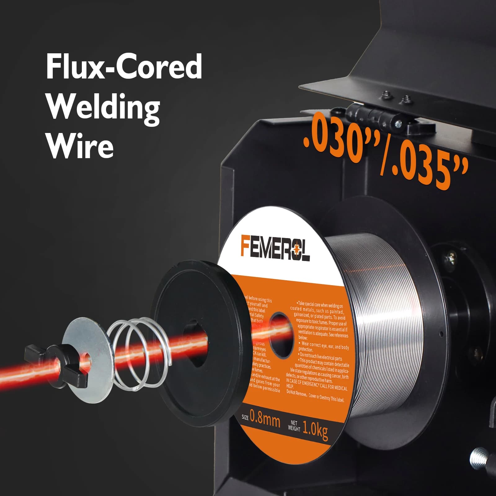 130A MIG Welder | 2-in-1 Gasless Flux Core & Stick Welding | Portable 110V IGBT Synergic - Thumbnail 3