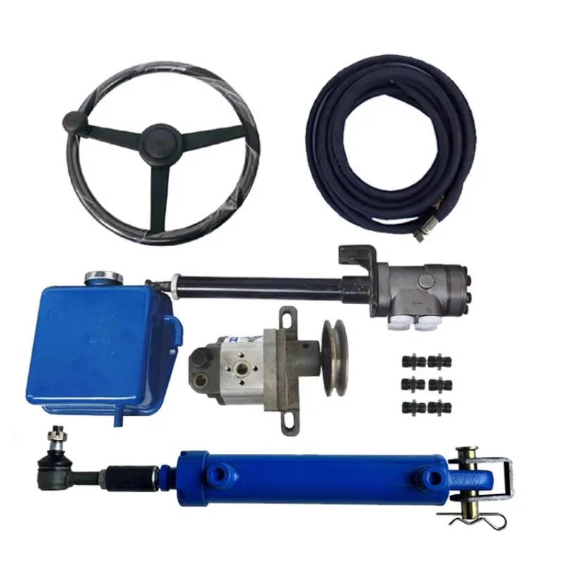 Heavy-Duty Tractor Hydraulic Steering Kit | 4-Wheel Power Steering Conversion System - Thumbnail 2