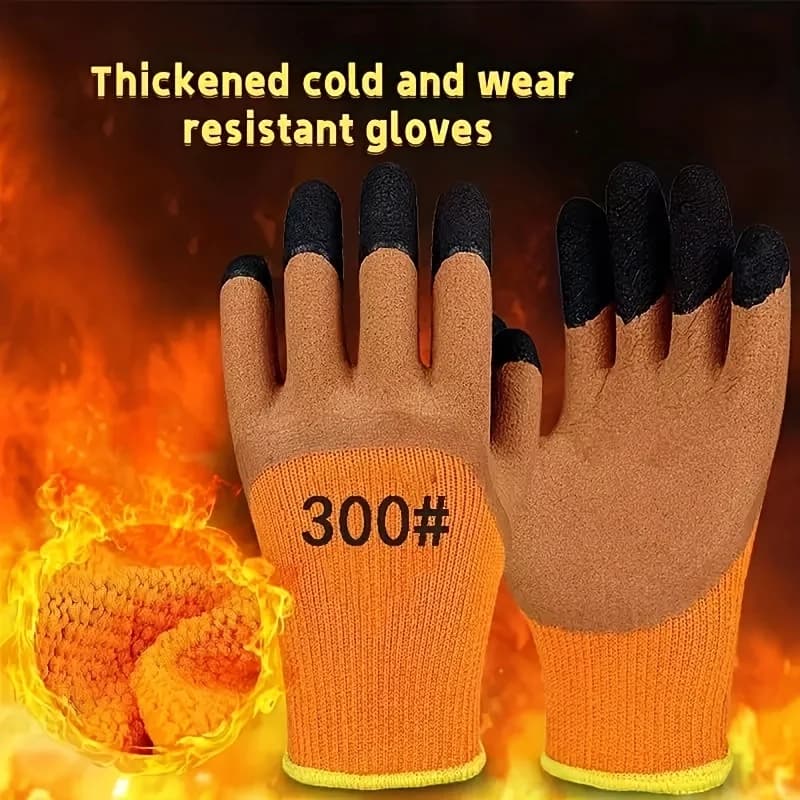 10-Pair Waterproof Winter Work Gloves | Nylon & Lead-Free | Cold Weather Outdoor Work Bundle - Thumbnail 5