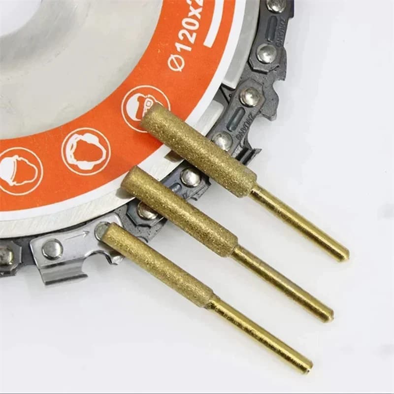 Chainsaw Sharpener Kit | Diamond-Coated Burr Set | 4.0-5.5mm Grinding Heads for Precision Sharpening - Thumbnail 5