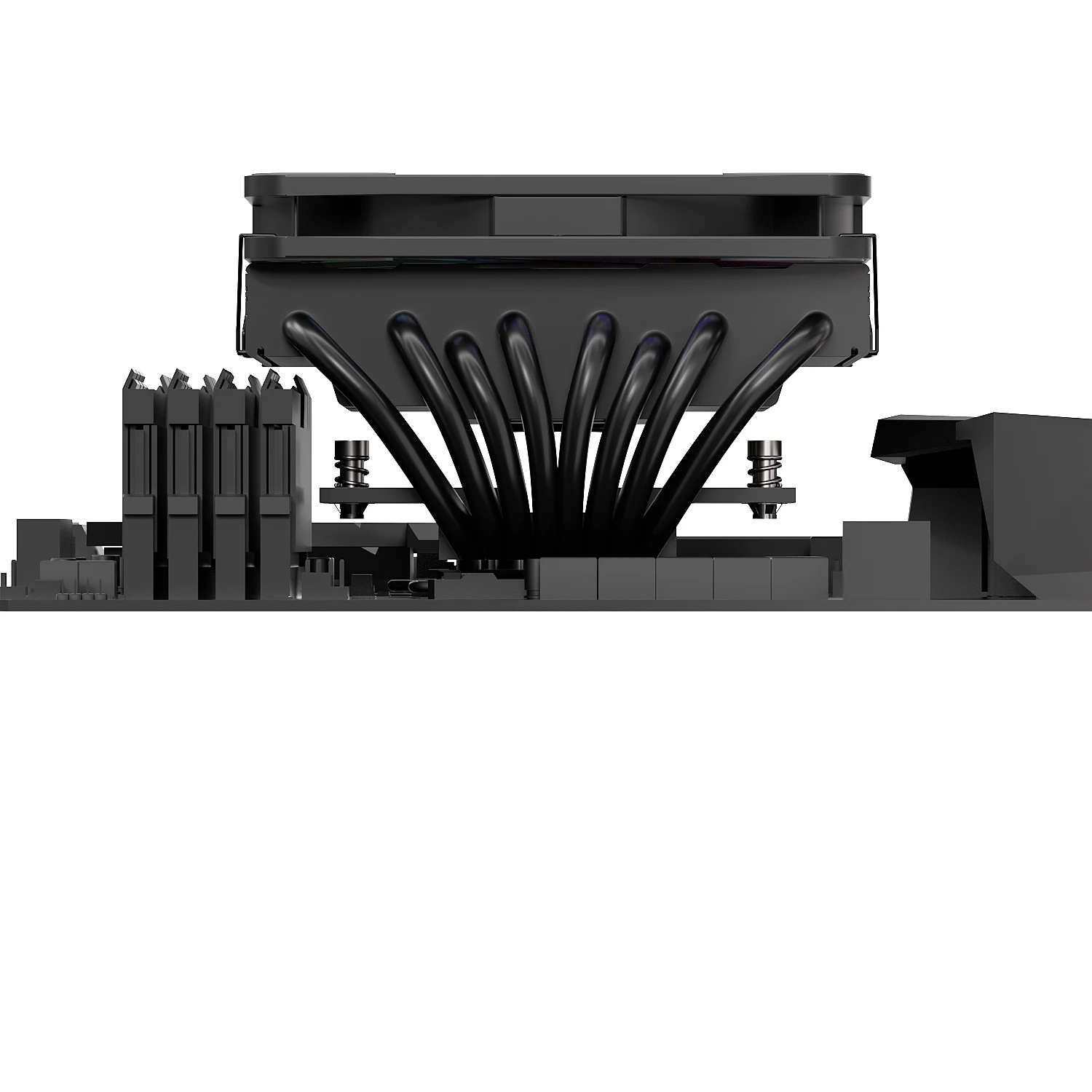 TE-75 Low-Profile ARGB CPU Air Cooler | 75mm Height for AM5/AM4/LGA1700 | 5V 3-Pin RGB Sync - Thumbnail 5