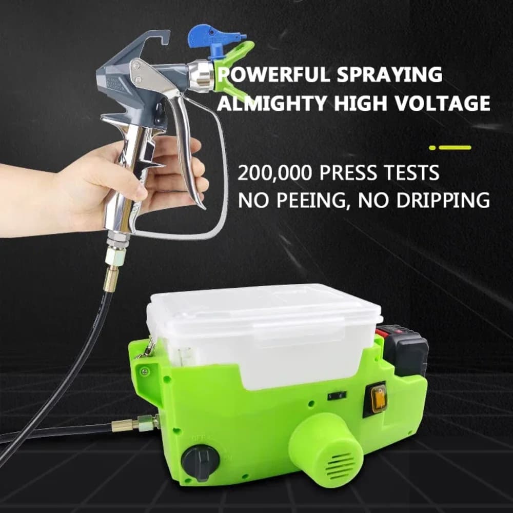 Electric Airless Paint Sprayer | Portable High Pressure Machine | Wall & Furniture Painting Tool - Thumbnail 6