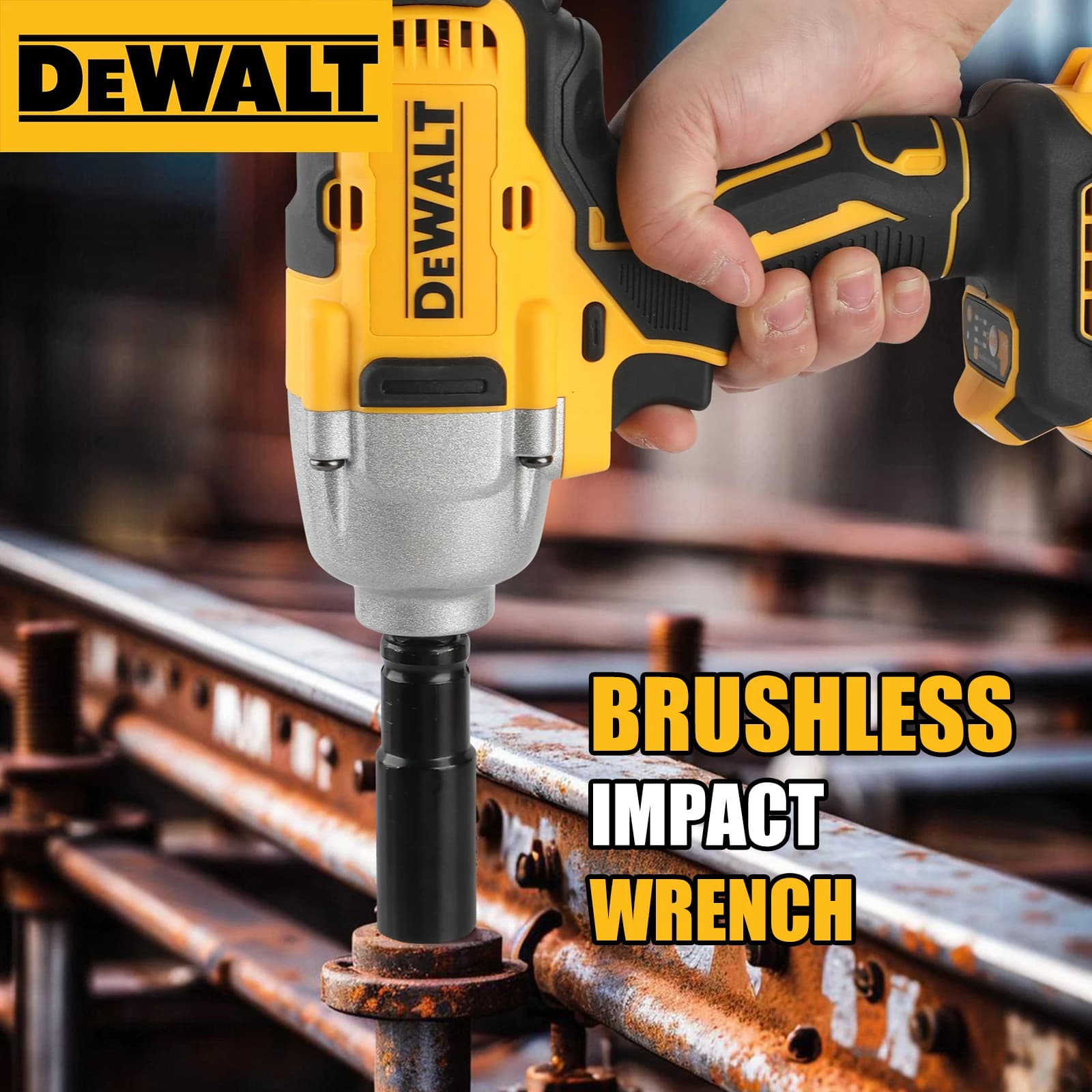 DeWALT 20V MAX XR Brushless Impact Wrench | 1,898 Nm Max Torque | Heavy-Duty Professional Power Tool - Thumbnail 6