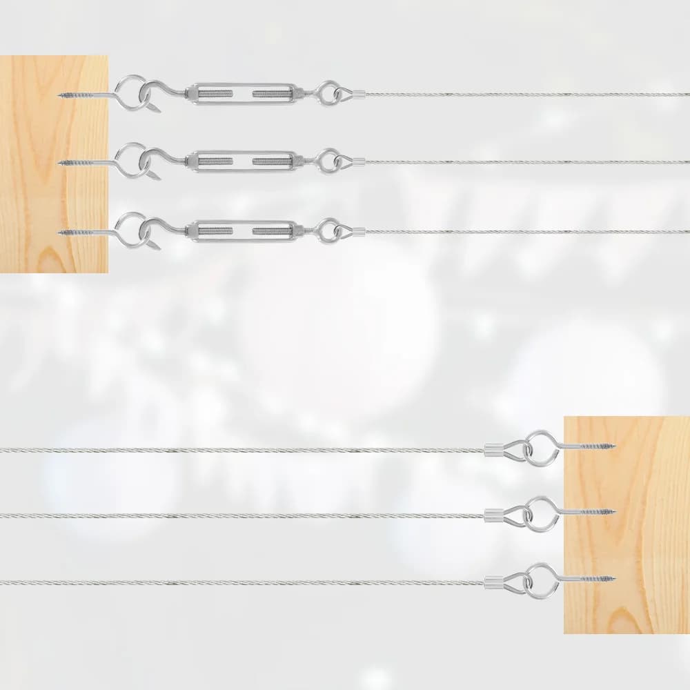 30-meter roll of stainless steel wire rope cable for heavy-duty garden fencing, railing, and outdoor tent support.