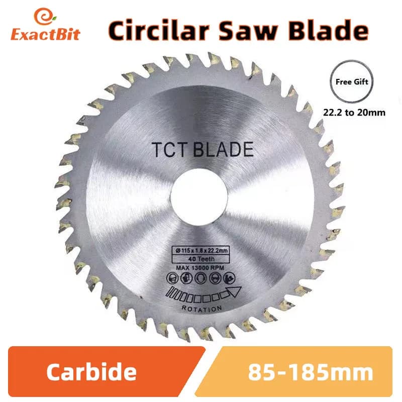 115mm 40-Tooth TCT Circular Saw Blade | Premium Wood Cutting Disc for Angle Grinders - Thumbnail 6
