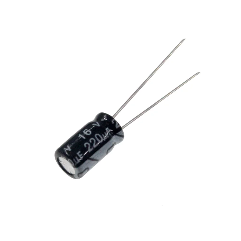 Radial Electrolytic Capacitors | 220uF 16V | 6x7mm Size | 50-Piece Bulk Pack - Thumbnail 5