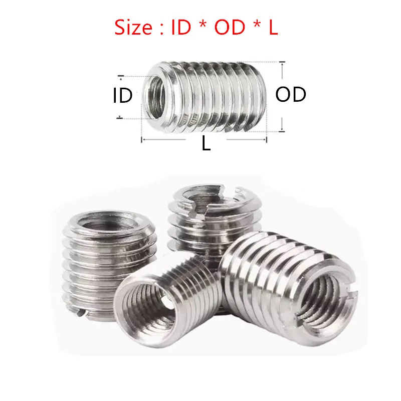Insert Adapter Nuts | M2 to M10 Slotted Self-Tapping | Inside/Outside Sleeve Converter Kit - Thumbnail 6