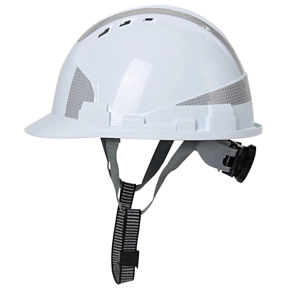 Construction Hard Hat | Thickened ABS with Reflective Stickers | Engineer Workplace Safety - Thumbnail 3