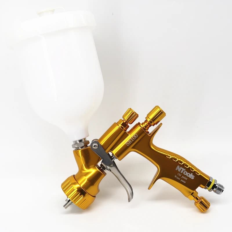 Spray Gun for Car Painting | 1.3mm & 1.4mm Nozzle Kit | Water-Based & Oil Paint Airbrush - Thumbnail 3