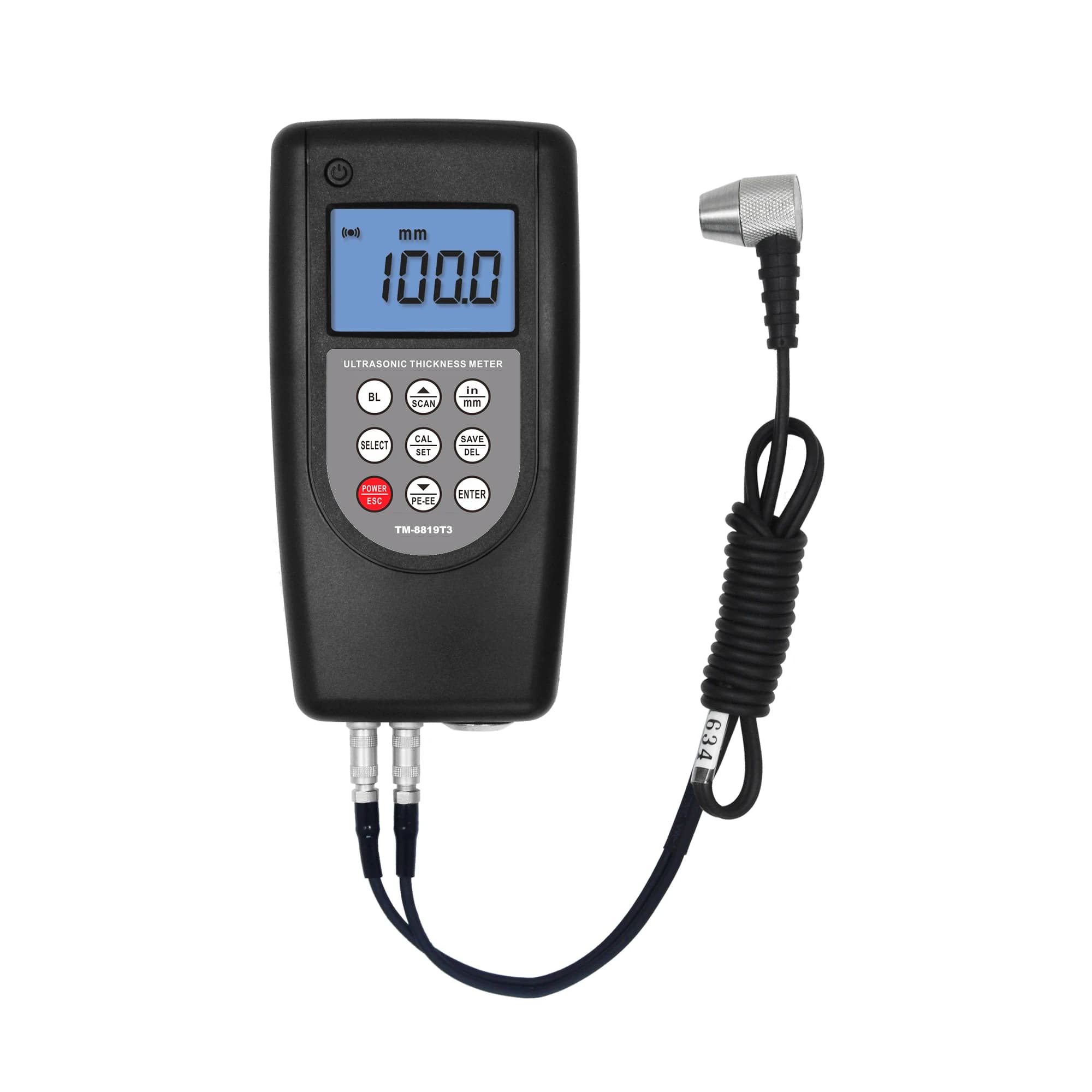 Ultrasonic Thickness Gauge | TM8819-T3 | Through Coating Measurement for Metal & Plastics - Thumbnail 4