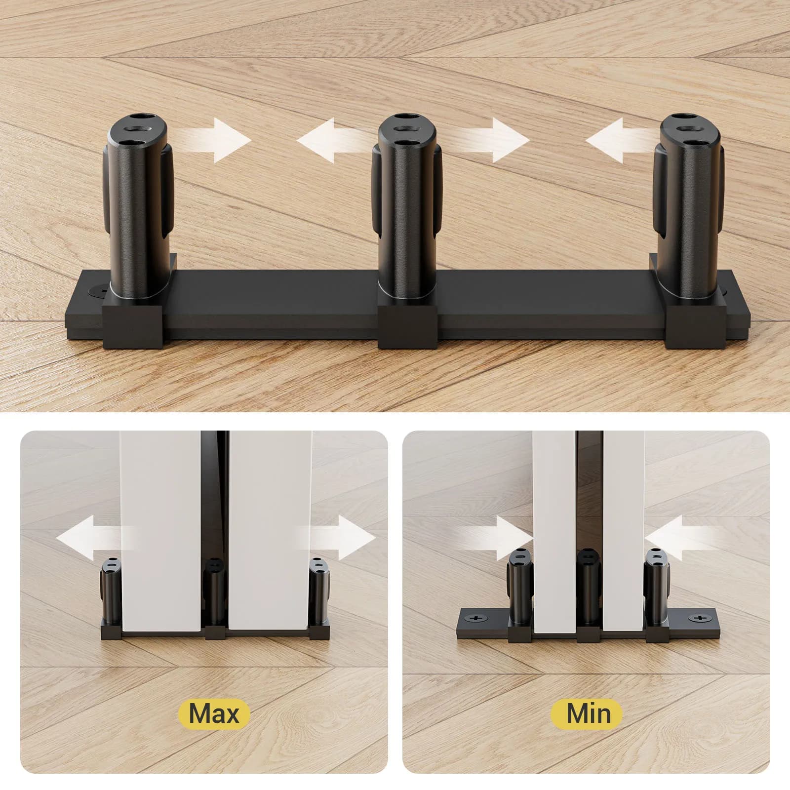 Sliding Door Floor Guide | Triple-Wheel Stability for Smooth, Silent Operation - Thumbnail 3