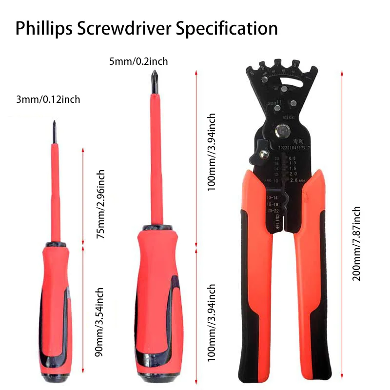 7-in-1 Wire Stripper & Crimping Tool | Insulated Magnetic Screwdriver Set - Thumbnail 3
