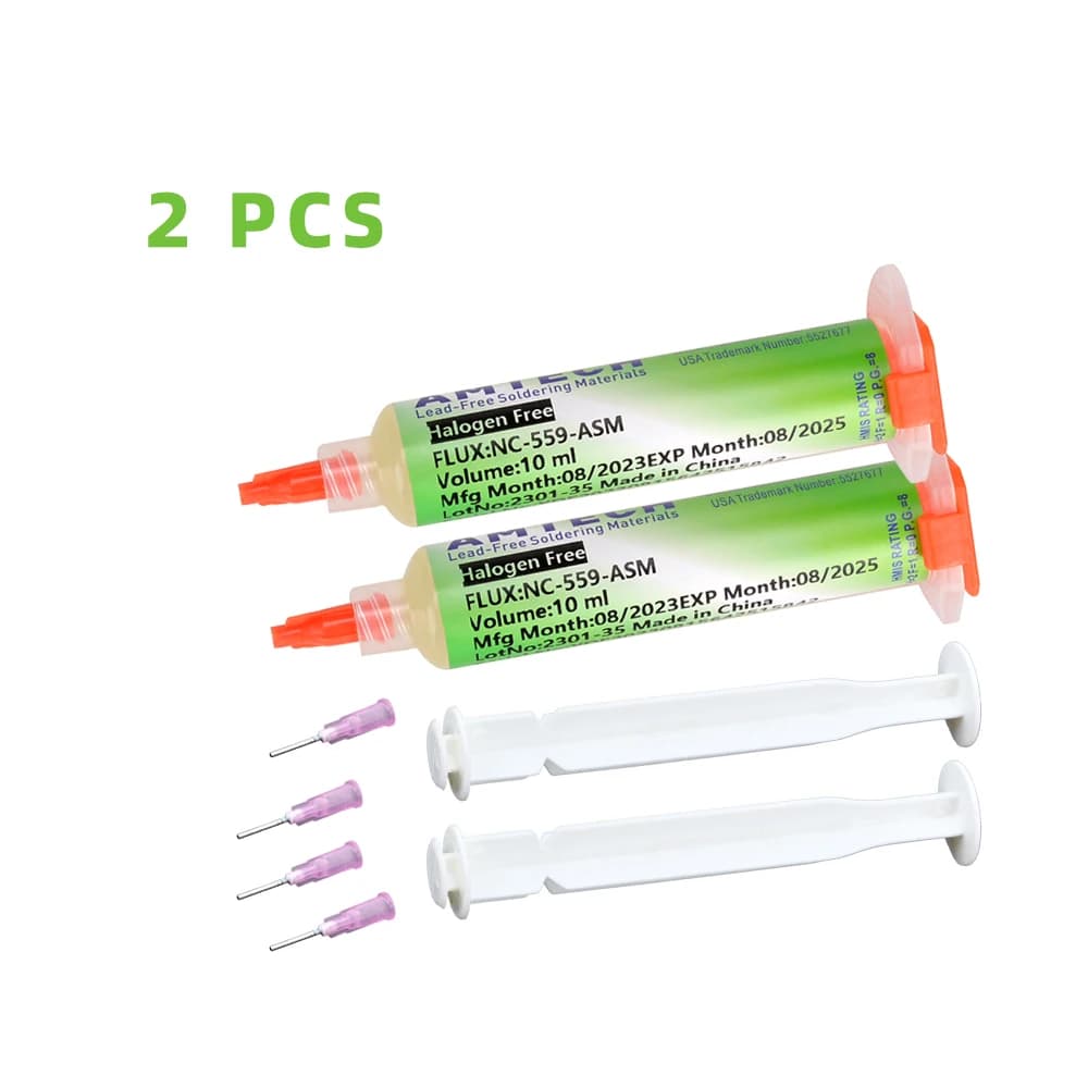 No-Clean Solder Paste | 10cc Syringe | Advanced Flux for BGA & PCB Repair - Thumbnail 5