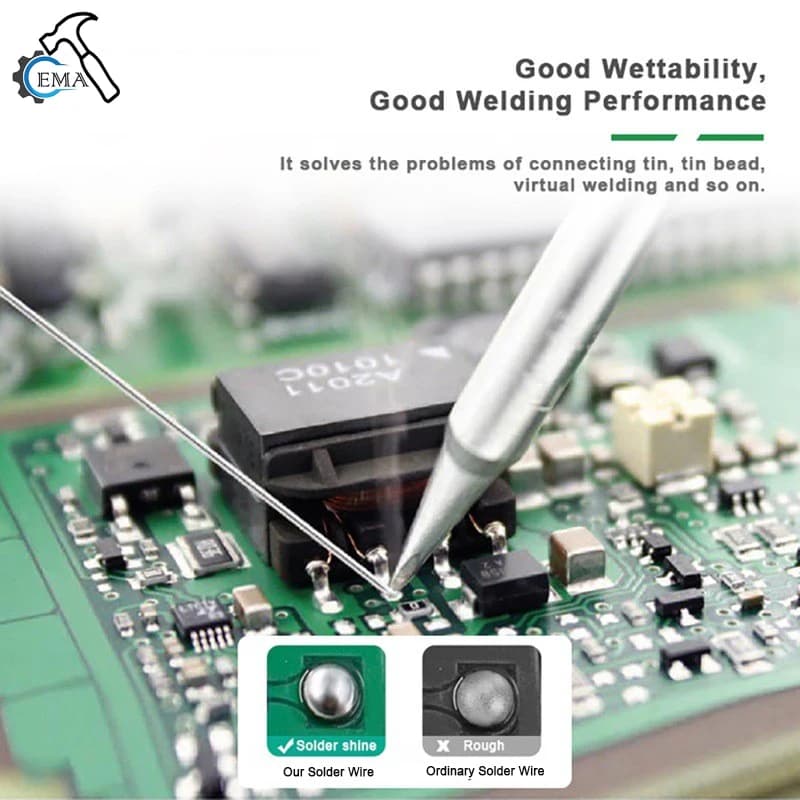 Professional-Grade Lead-Free Solder Wire | SN99.3Cu0.7 Alloy | High-Purity Flux Core for Precision Welding - Thumbnail 5