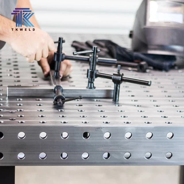 Plasma Nitriding Welding Table | 1000x1000mm Work Surface | 0.5mm Precision for Robotic & Manual Fabrication - Thumbnail 4