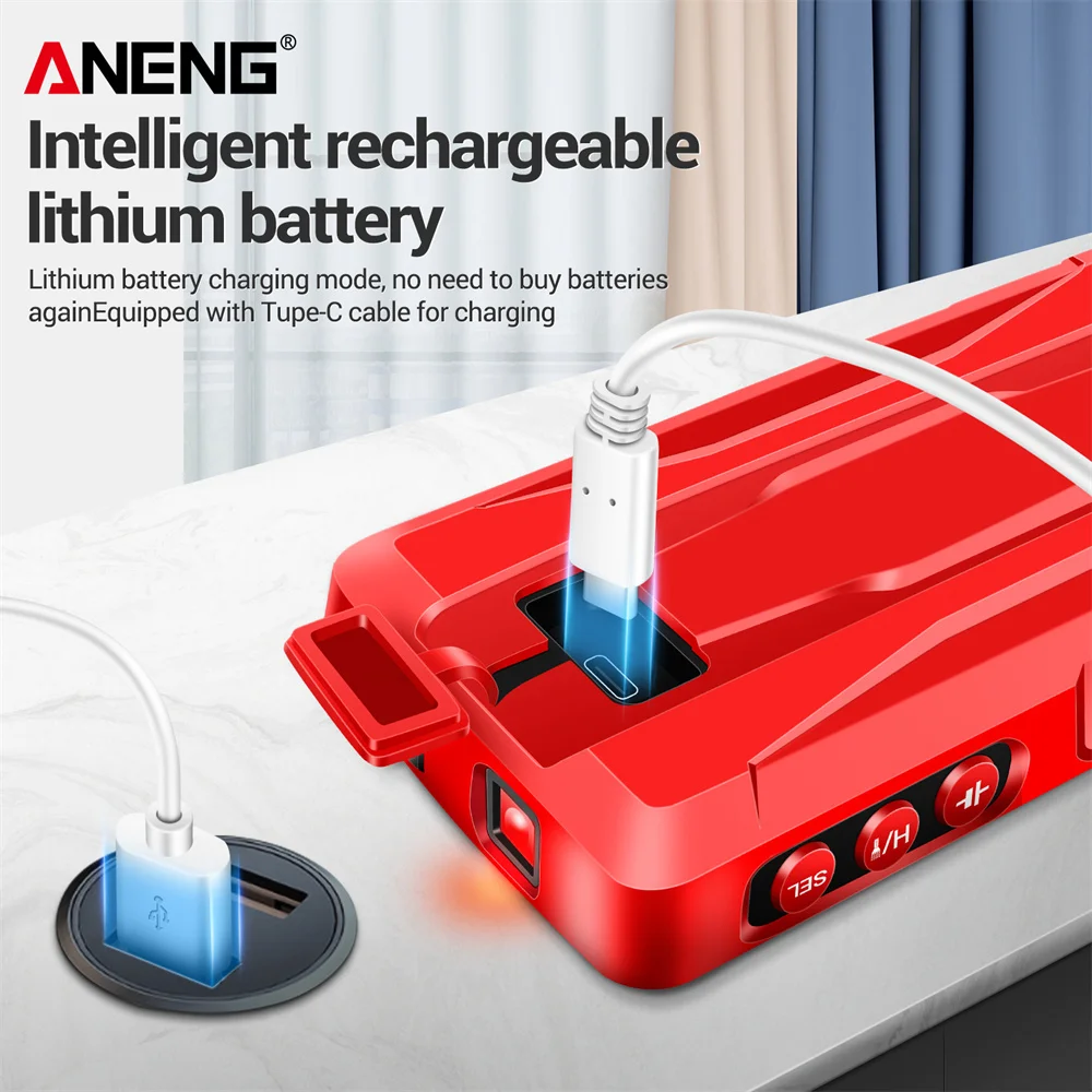 Digital Multimeter | AC/DC Voltage & Current Tester | Rechargeable & Non-Contact Detection - Thumbnail 3