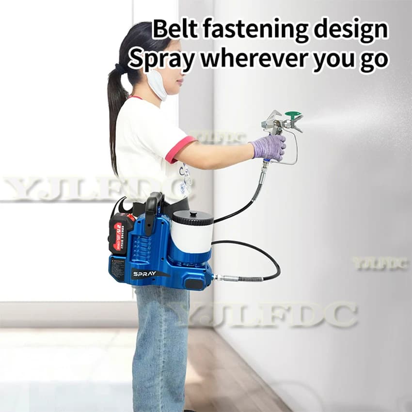 Backpack Paint Sprayer | High Pressure Airless & Lithium Powered | Portable DIY Painting Tool - Thumbnail 2