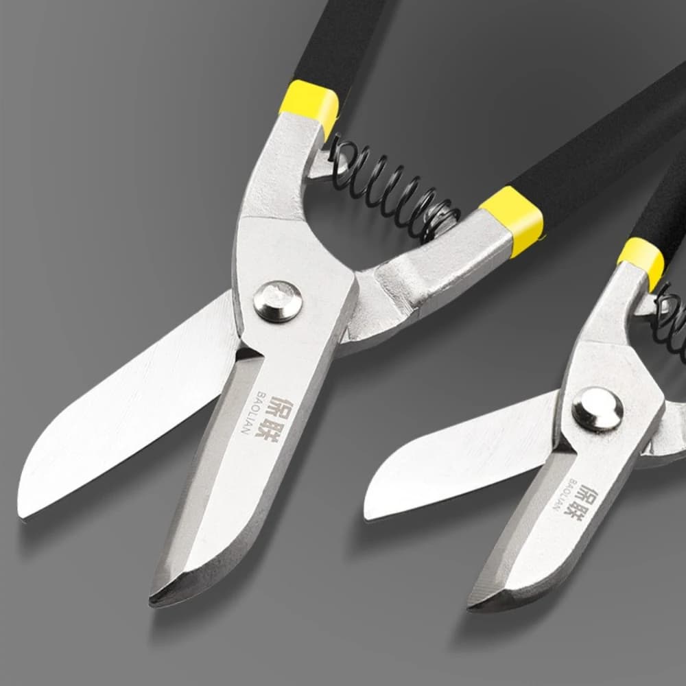 Heavy-Duty Aviation Snips | Stainless Steel Sheet Metal Shears | Precision Cutting Tool - Thumbnail 3