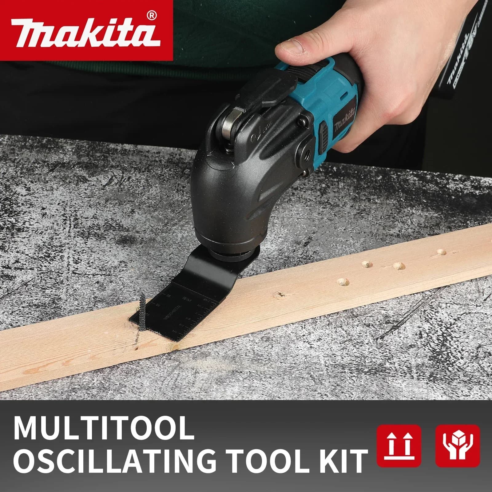 Makita 18V Multi-Use Trimming Cutter | 6-Gear Settings | 340mm Sawing & Cutting Tool - Thumbnail 4
