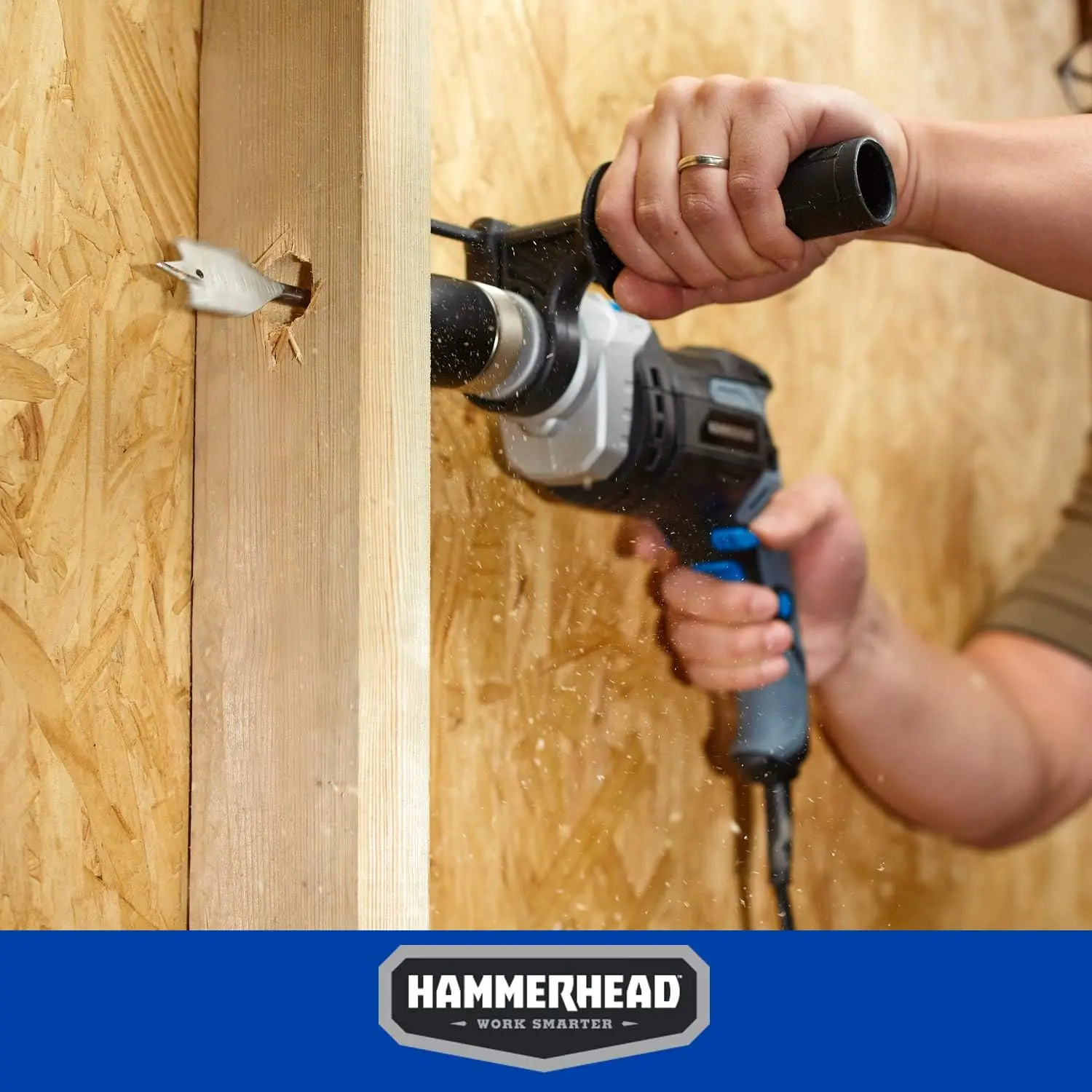 1/2-Inch Hammer Drill | 7.5-Amp Heavy-Duty Motor | Variable Speed for Concrete & Masonry - Thumbnail 5
