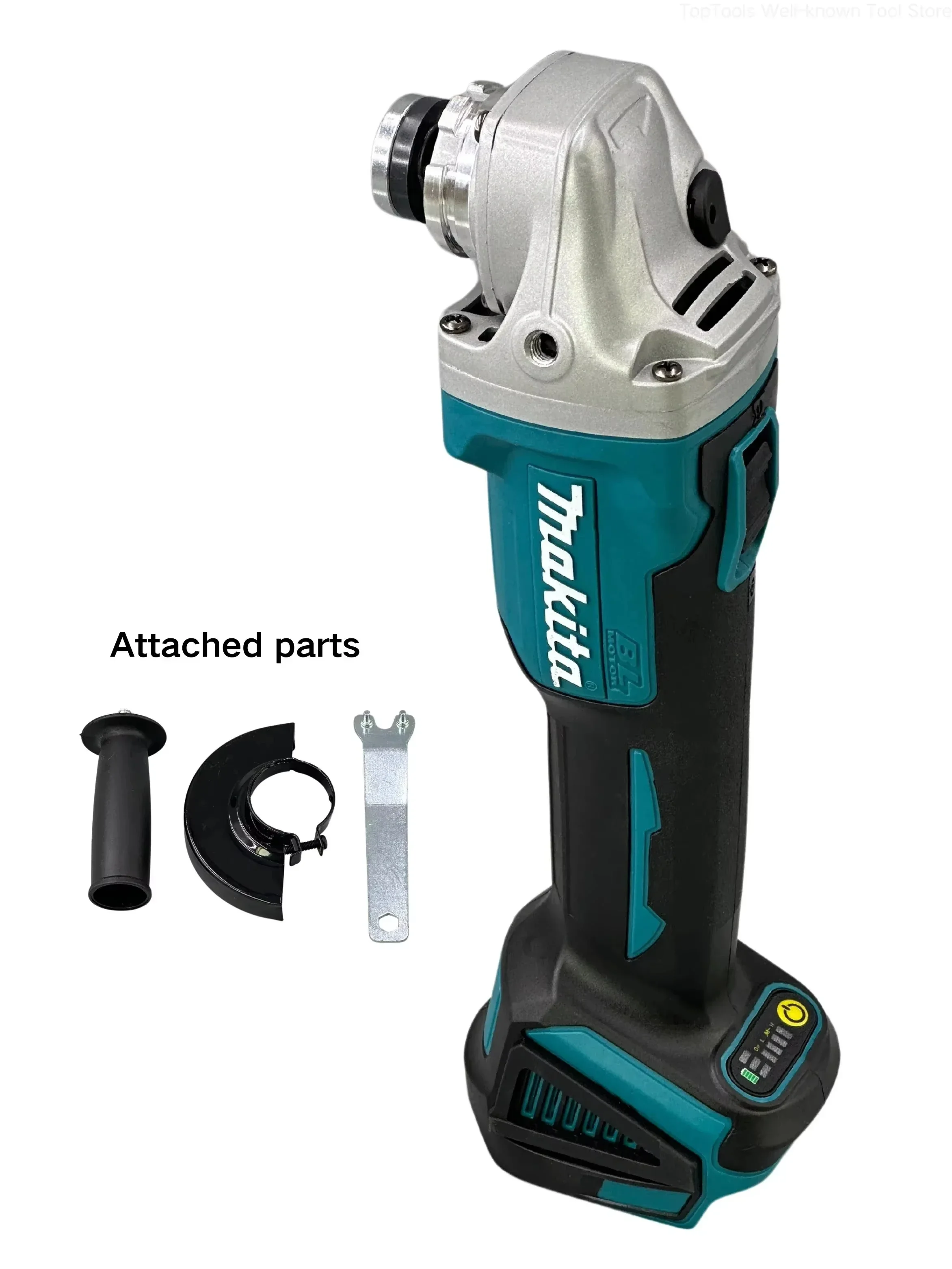 Makita DGA404 Professional Cordless Angle Grinder | 18V 6.0Ah Brushless Power | 125mm Cutting & Grinding - Thumbnail 3